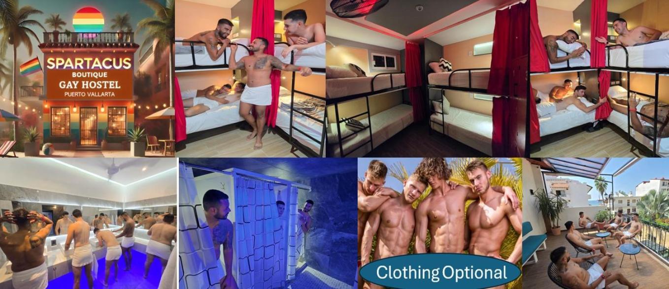 Spartacus Hostel Boutique For Men Puerto Vallarta Exteriör bild