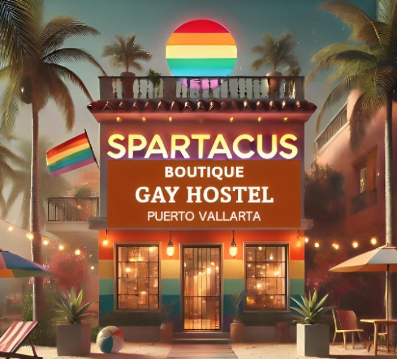 Spartacus Hostel Boutique For Men Puerto Vallarta Exteriör bild